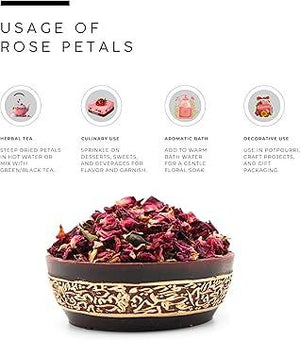 AWAFI MILL Dried Rose Petals | Rosa rubiginosa - 100 g | 3.5 Oz