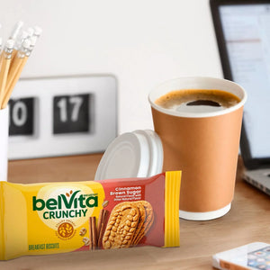 Belvita Crunchy 4 Breakfast Biscuits, Cinnamon Brown Sugar 50g