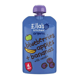 Ella's Kitchen organic blueberries apples banana + vanilla 120g