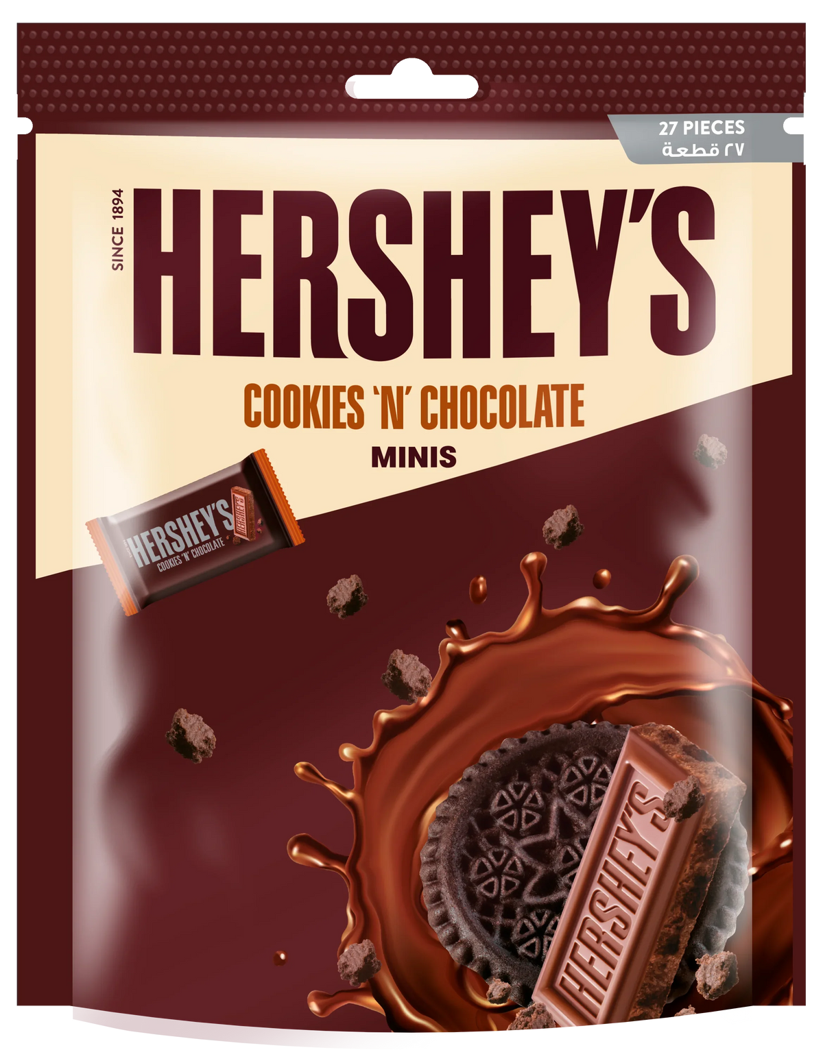 Hershey's Cookies 'N' Chocolates Minis Pouch 140gm