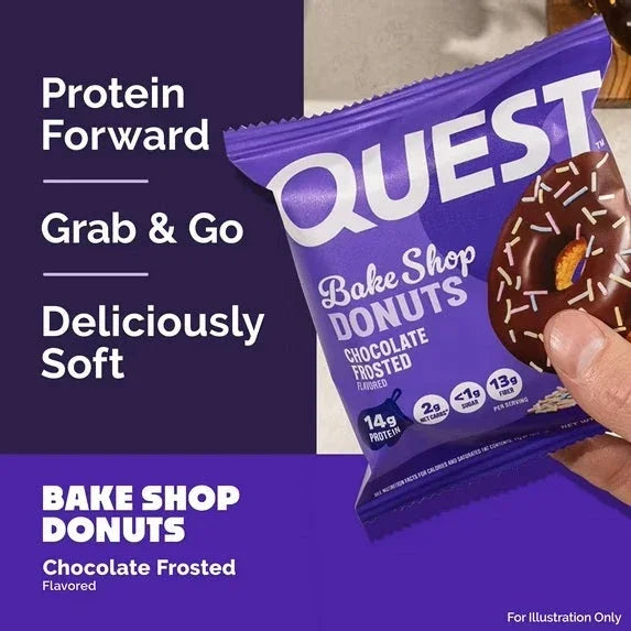 Quest Bake Shop Chocolate Frosted Donut 67g