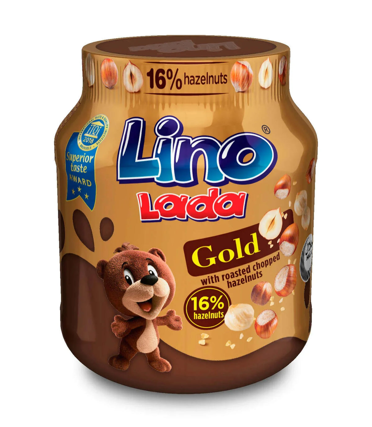 Lino Lada Gold with Roasted Chopped Hazelnut Spread 350g