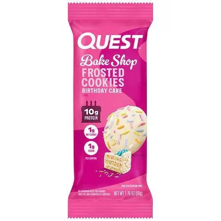 Quest Bake Shop Frosted Cookies Birthday Cake Flavor 50g