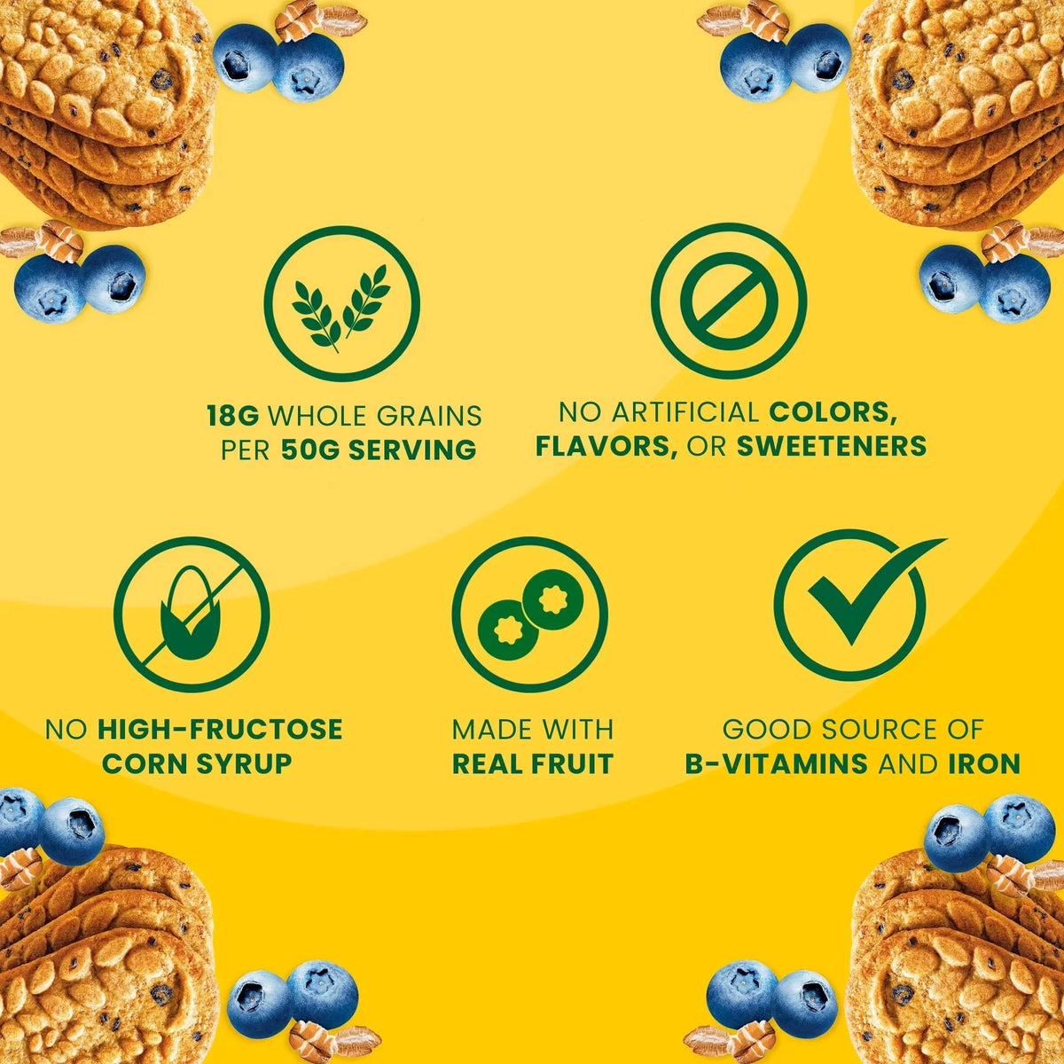 Belvita Crunchy 4 Breakfast Biscuits, Blueberry 50g