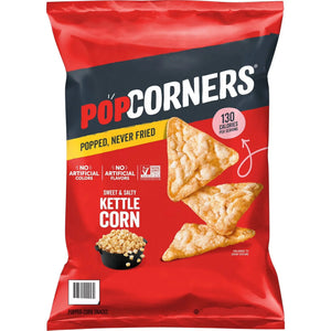 Popcorner Sweet & Salty Kettle Corn Popped Corn Chips, 28.3g