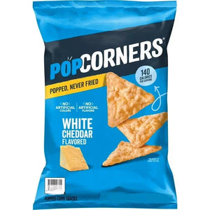 Popcorner White Cheddar Popped Corn Chips, 28.3g