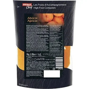 Andros Chef Frozen Apricot High Fruit Compote 1Kg
