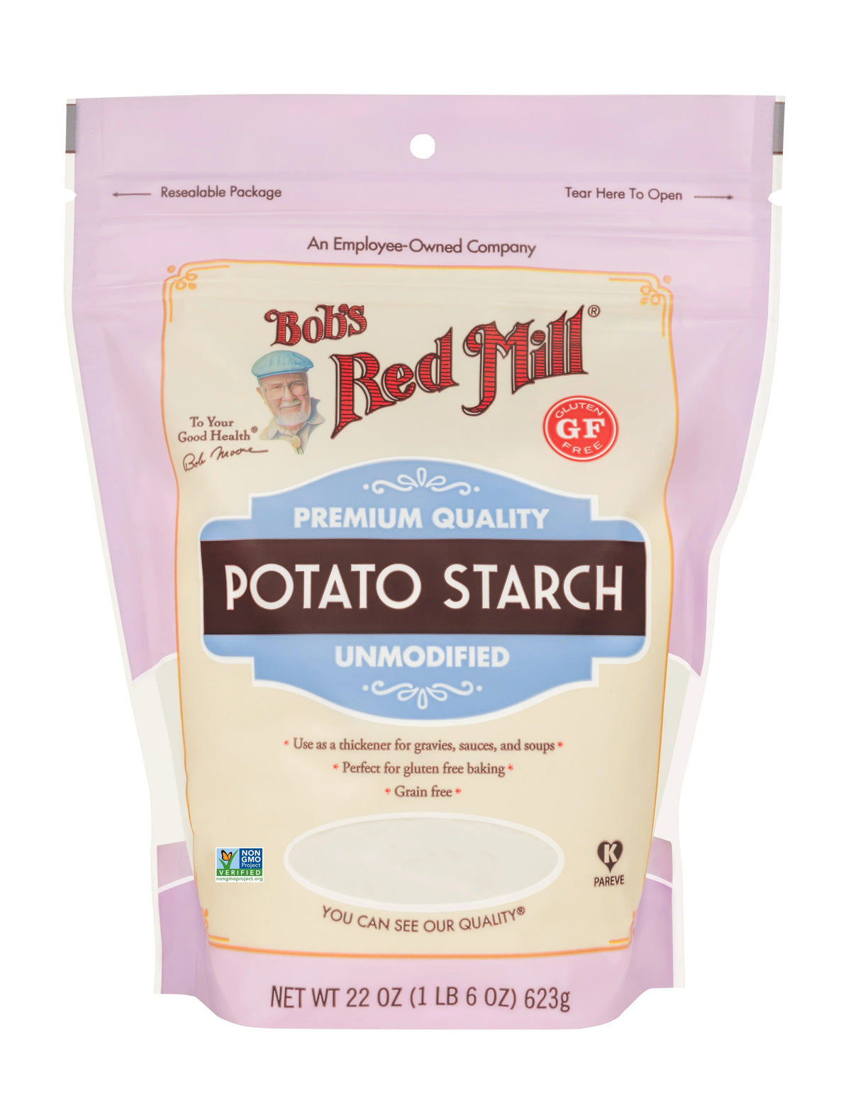 Bob's Red Mill Premium Quality Potato Starch, Unmodified, Gluten Free, Non-GMO 623gm
