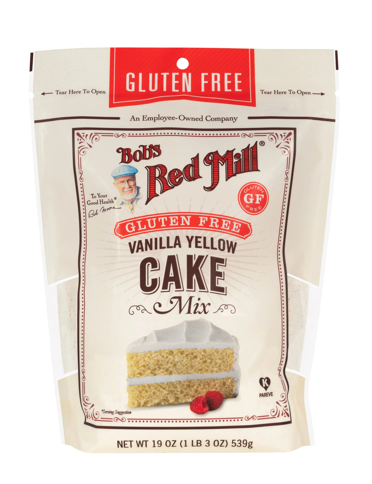 Bob's Red Mill Vanilla Yellow Cake Mix, Gluten Free 539gm