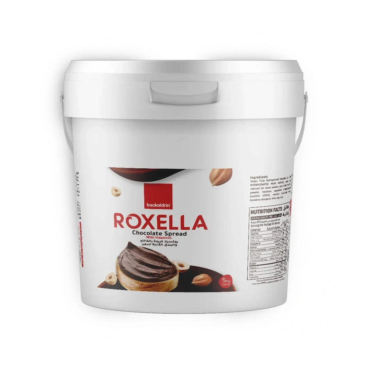 Backaldrin Hazelnut-Flavoured Chocolate Spread, 5 kg