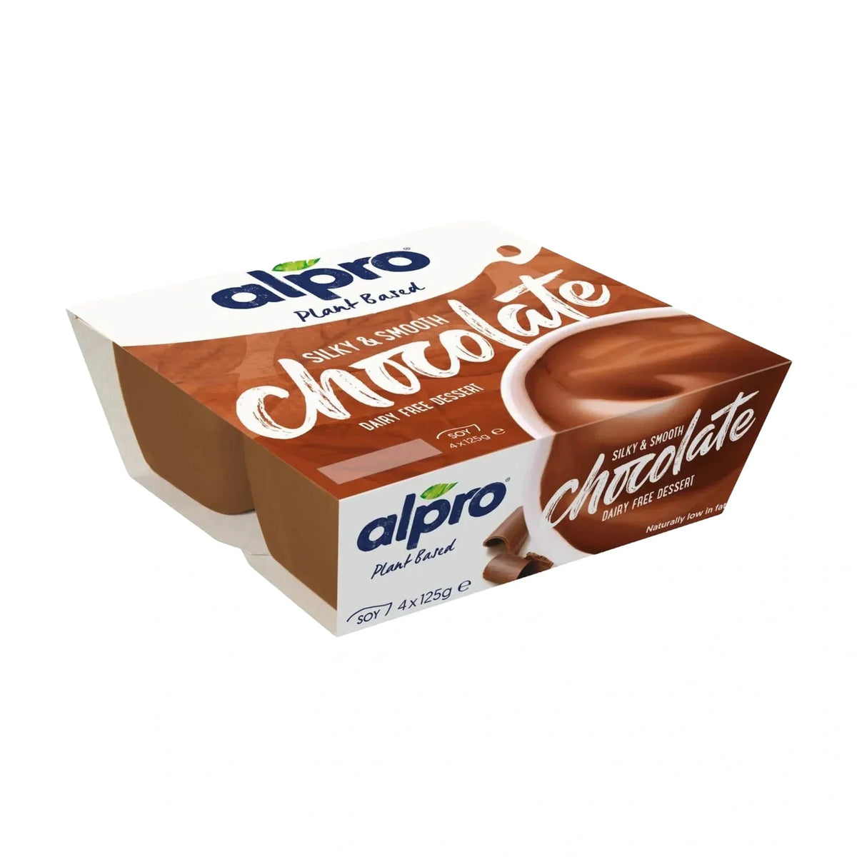 Alpro Chocolate Soya Dessert, 4 × 125 g