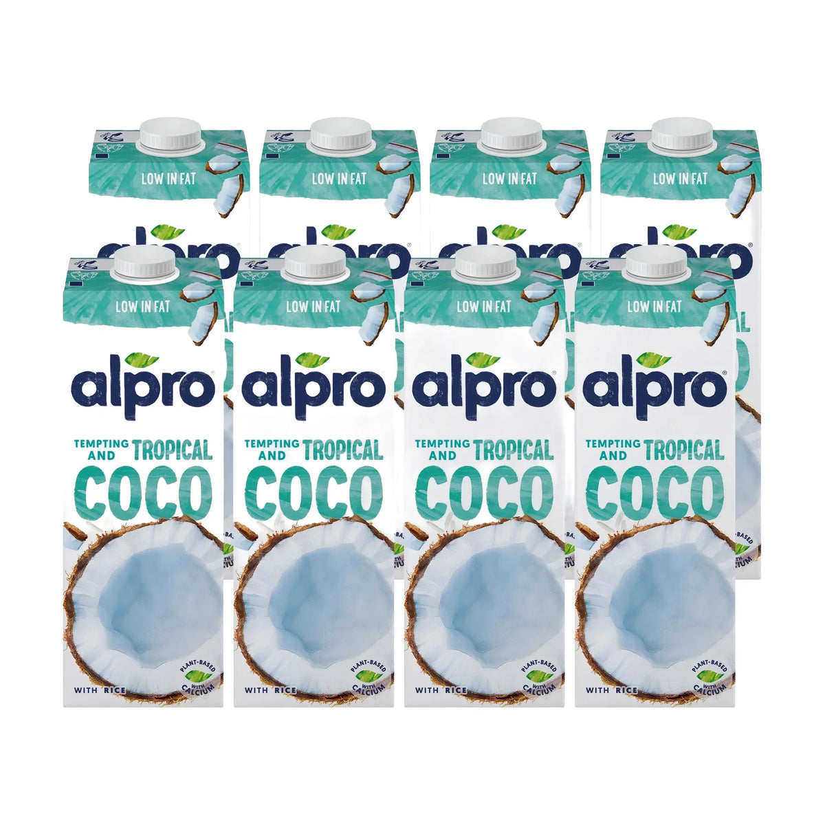 Alpro Original Coconut Drink, 8 × 1 L