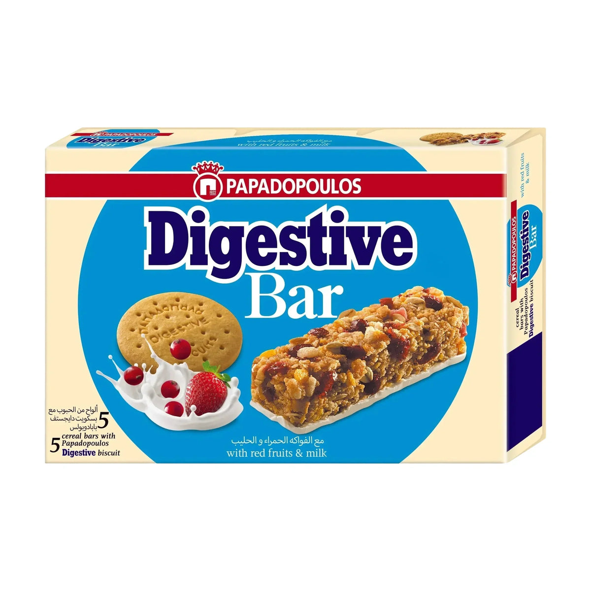 Digestive Fruit & Milk Cereal Bars, 28 g