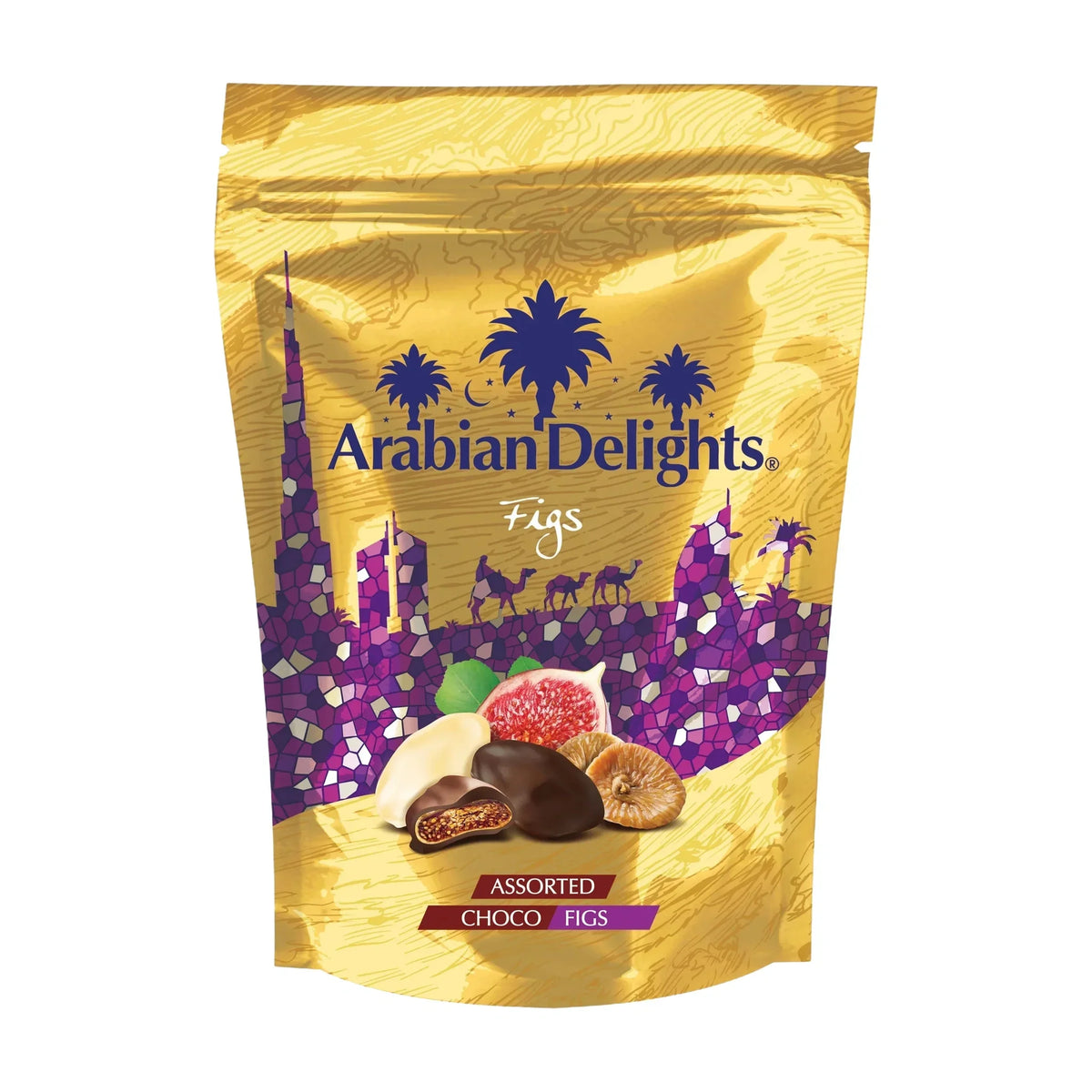 Arabian Delights Chocolate Figs ,Assorted Pack, Coated Bite-Sized Snacks| Snacks & Sweets