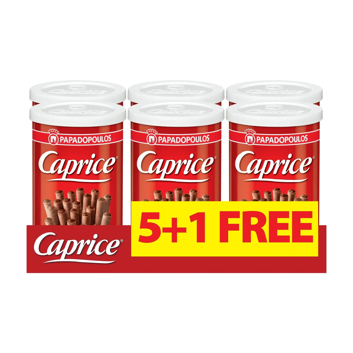 Caprice Classic Wafer Rolls, 6 × 53 g