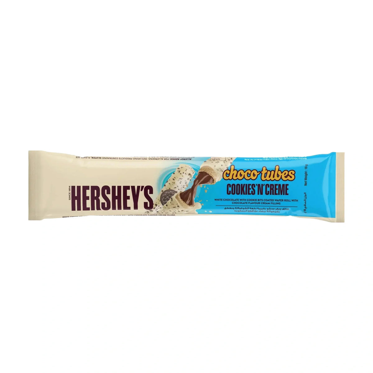 Hershey's Chocotubes Cookies 'n' Creme, 5 × 18 g