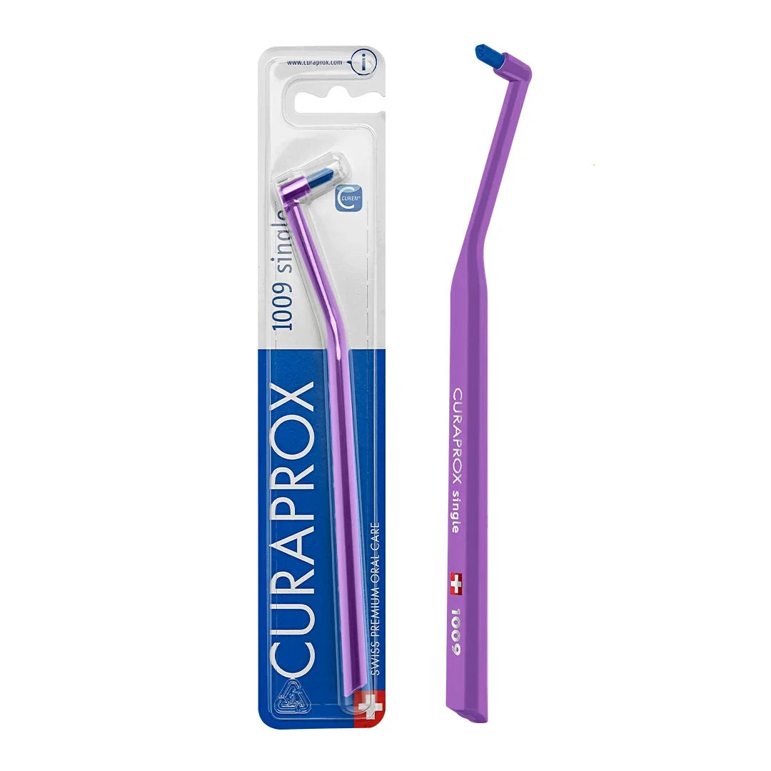 فرشاة أسنان Curaprox CS 1009 أحادية السن، عبوة مفردة. ألوان متنوعة.