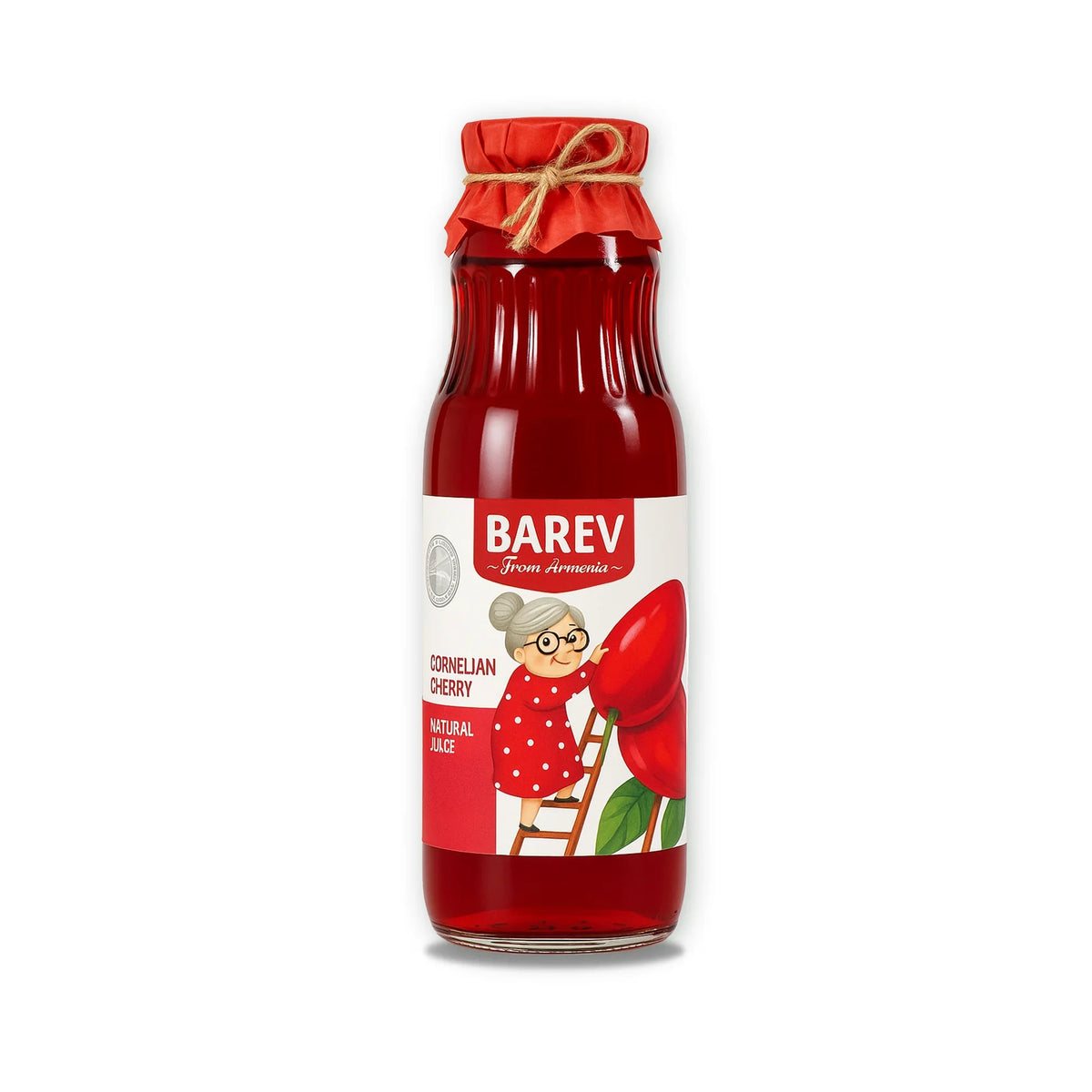Barev Cornelian Cherry Compote 100% Natural Fruit Beverage 1L