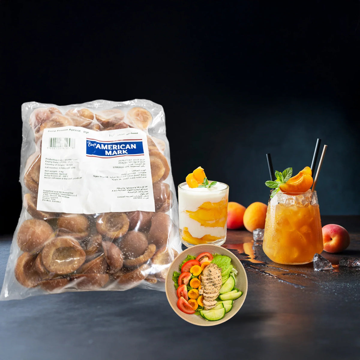 American Mark dried apricots 1 kg pack