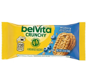 Belvita Crunchy 4 Breakfast Biscuits, Blueberry 50g