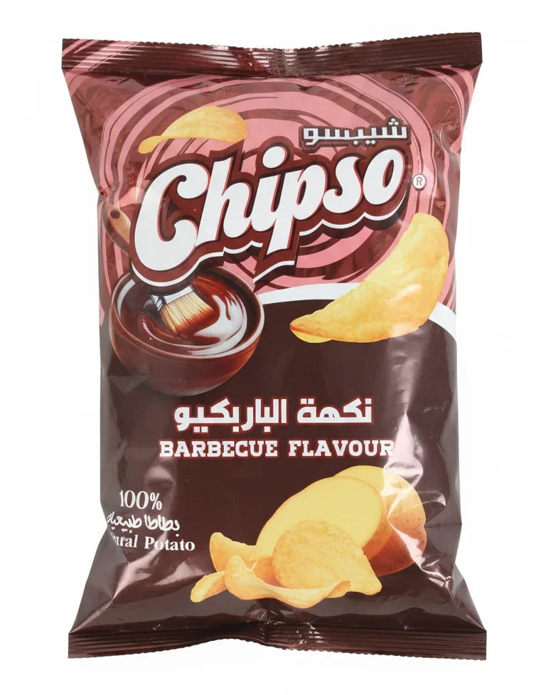 شيبسو رقائق بطاطس طبيعية بنكهة الشواء 100 جرام