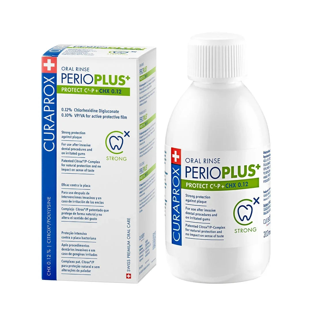 Curaprox Perio plus protect، كلورهيكسيدين 0.12%، 200 مل، دولي