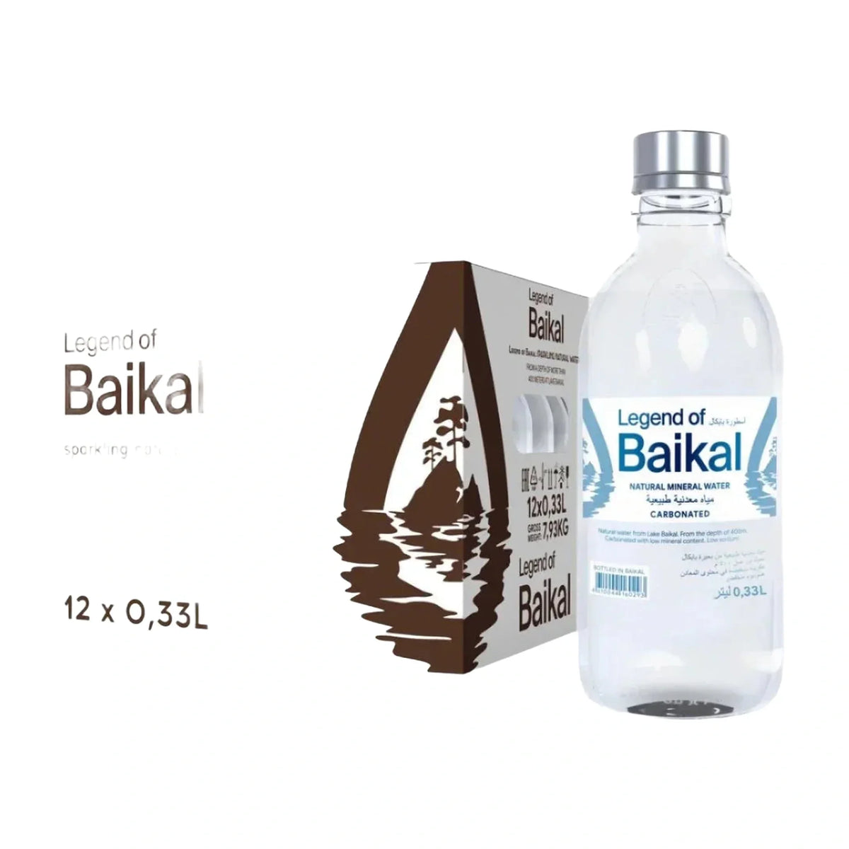 Legend of Baikal Sparkling Water, 12 × 330 ml