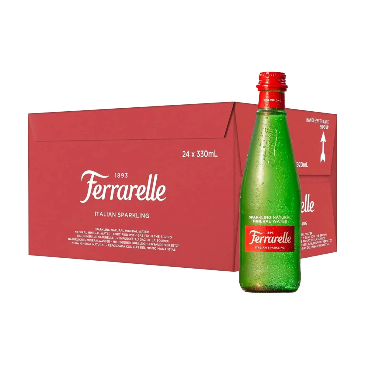 Ferrarelle Sparkling Water, Bottle Case Options