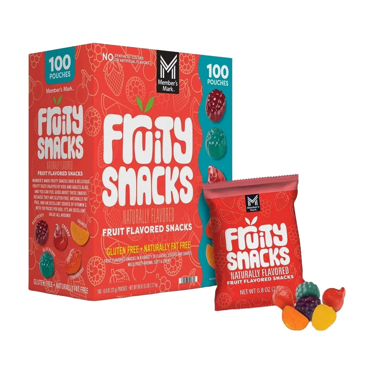 Member's Mark Fruity Snacks, 100 × 23 g
