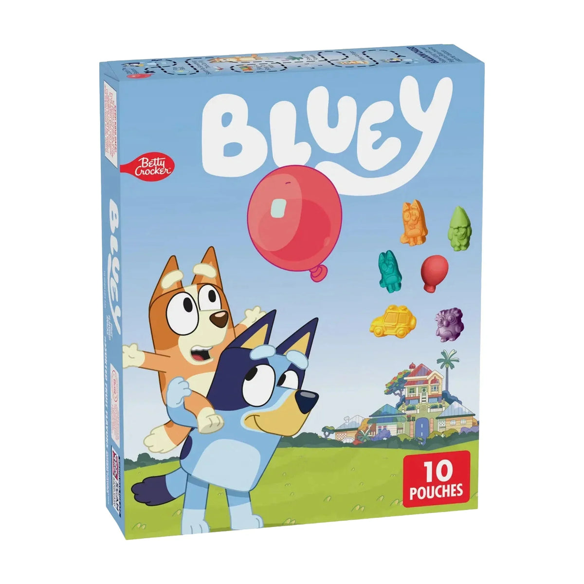 Betty Crocker Bluey Fruit Snacks, 10 Pouches
