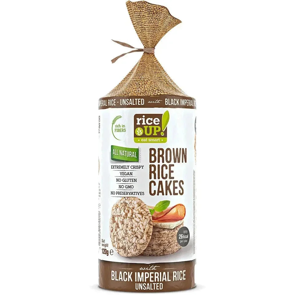 Rice Up  Whole Grain Rice Cakes Unsalted With Black Imperal Rice 120g