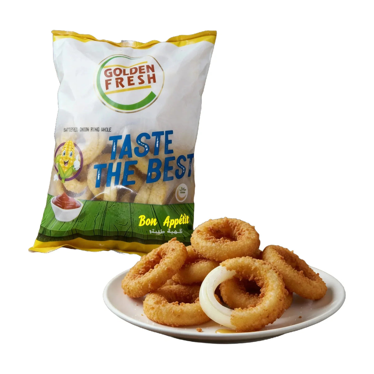 Whole-Cut Battered Onion Rings - 800g