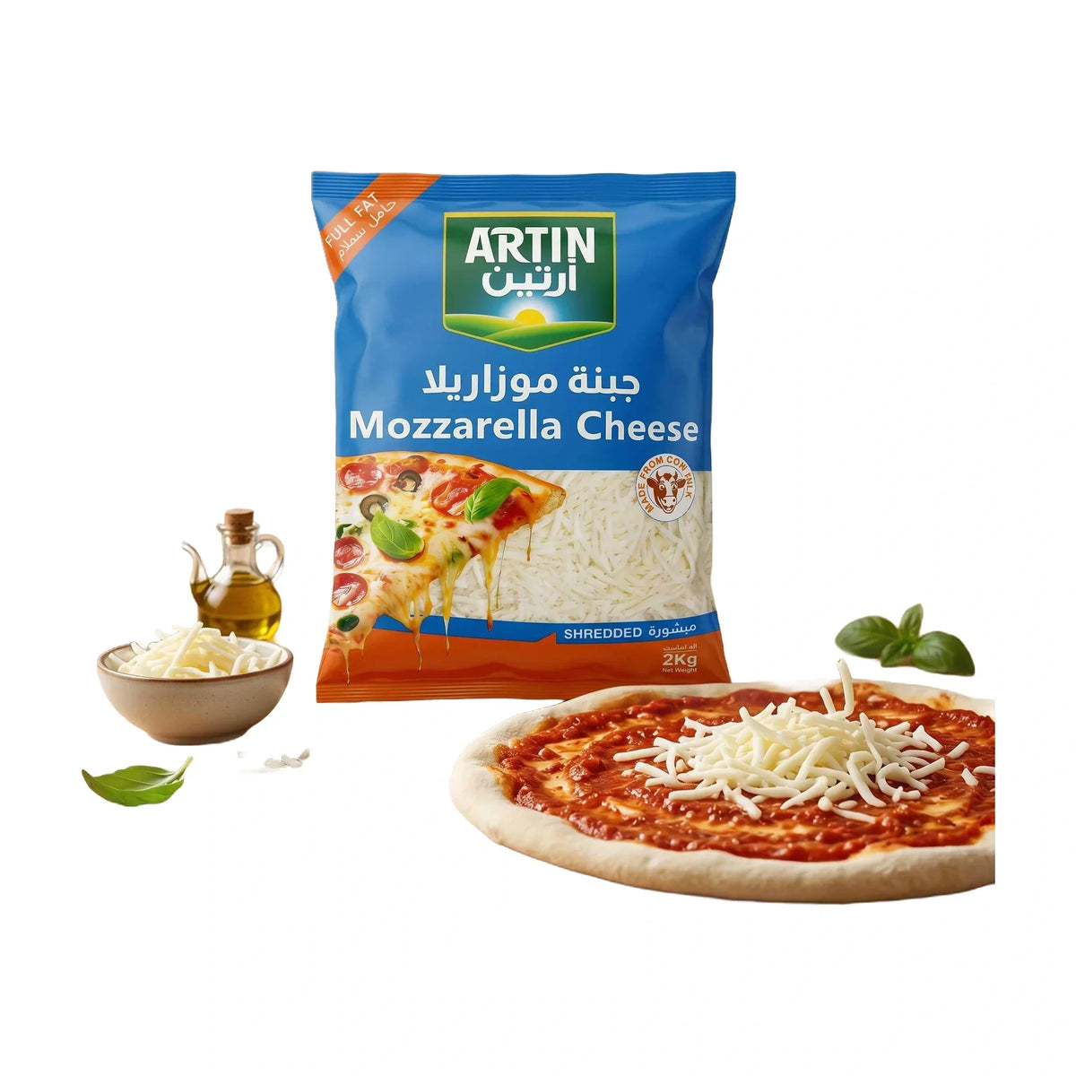 جبنة موتزاريلا مبشورة - 2 كجم