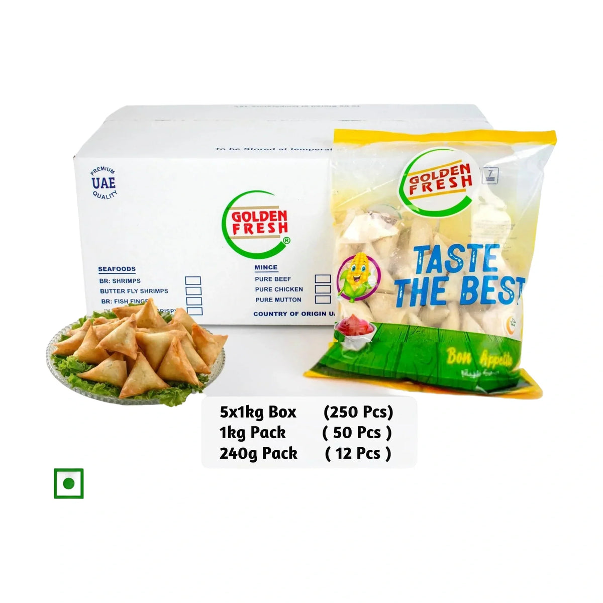 Vegetable Samosas 5 × 1 kg