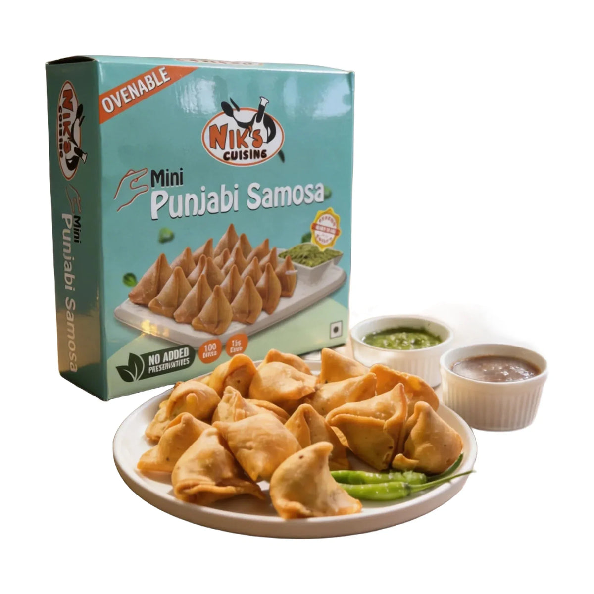 Niks Chotu Punjabi Samosa 15g (1.25 kg pack-100 pcs approx.)