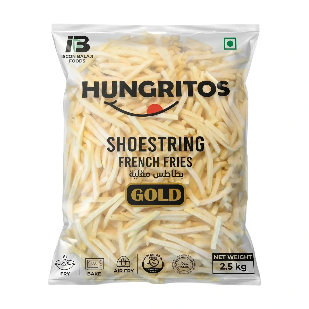 Coated Shoestring Fries 6 mm, 5 × 2.5 kg