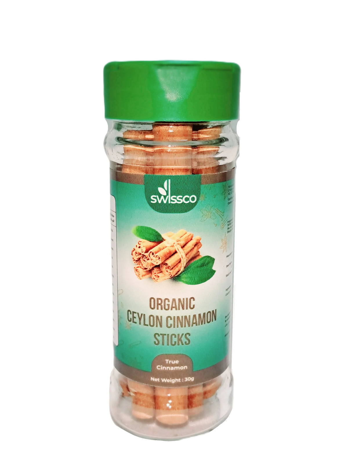 SWISSCO Organic Ceylon Cinnamon Sticks 30g