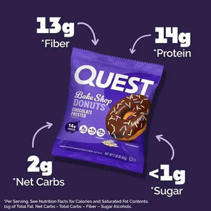 Quest Bake Shop Chocolate Frosted Donut 67g