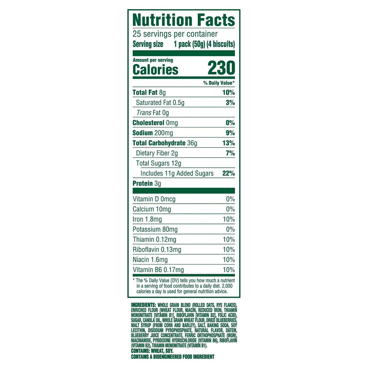 Belvita Crunchy 4 Breakfast Biscuits, Blueberry 50g