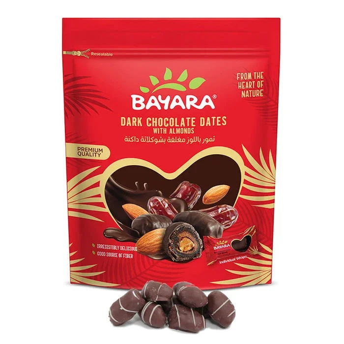 Dates With Almonds & Dark Chocolate