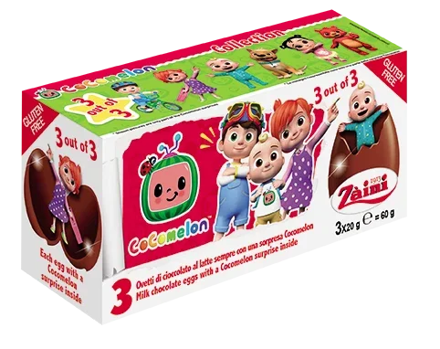Zaini Cocomelon (Tripack Chocolate Eggs)