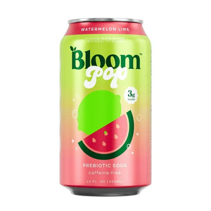 Bloom Pop Watermelon Lime Prebiotic Soda 355ml