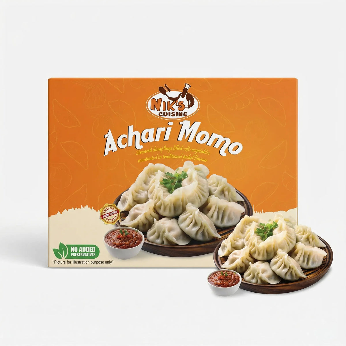Achari Momos 18pcs – 480g | Nik’s Cuisine