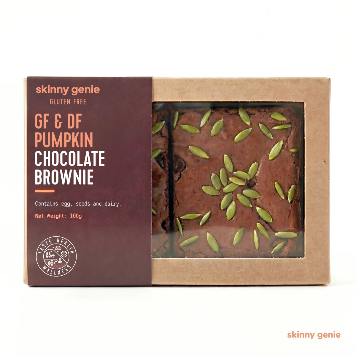 Dairy Free Pumpkin Chocolate Brownie